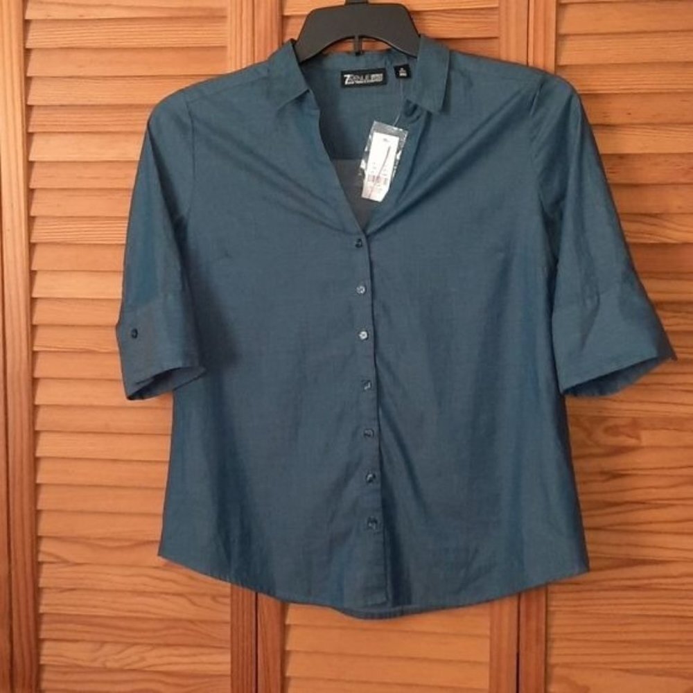 7th Avenue Design Studio New York  Company NWT Elbow Length Sleeve Blouse Size M